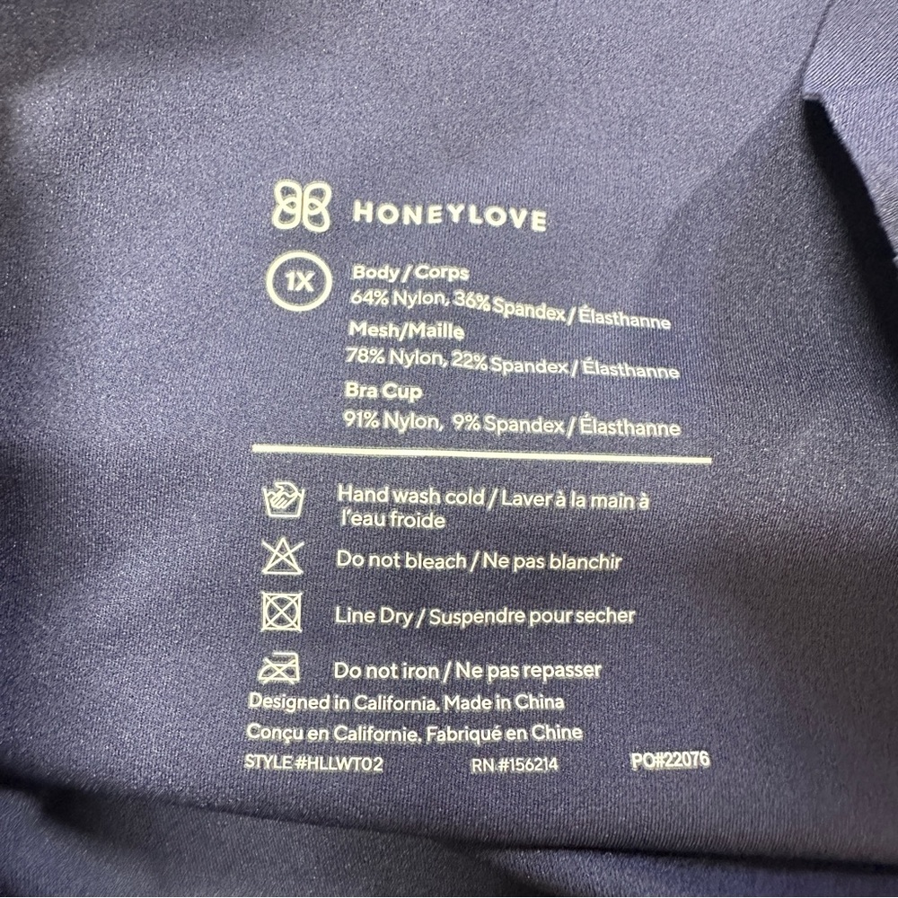 Honeylove Women’s LiftWear Tank Shapewear Wire-Free in Black Plus Size 1X - Picture 9 of 11